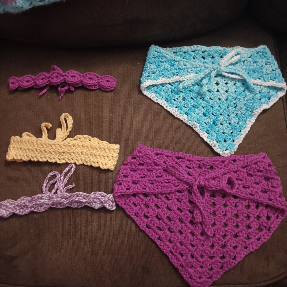 5 crochet headbands